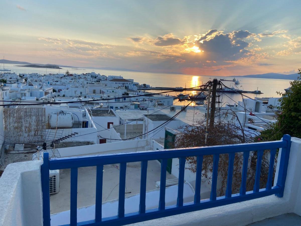 Elenitas Town House With Veranda And Sea View Mykonos Town Exteriör bild