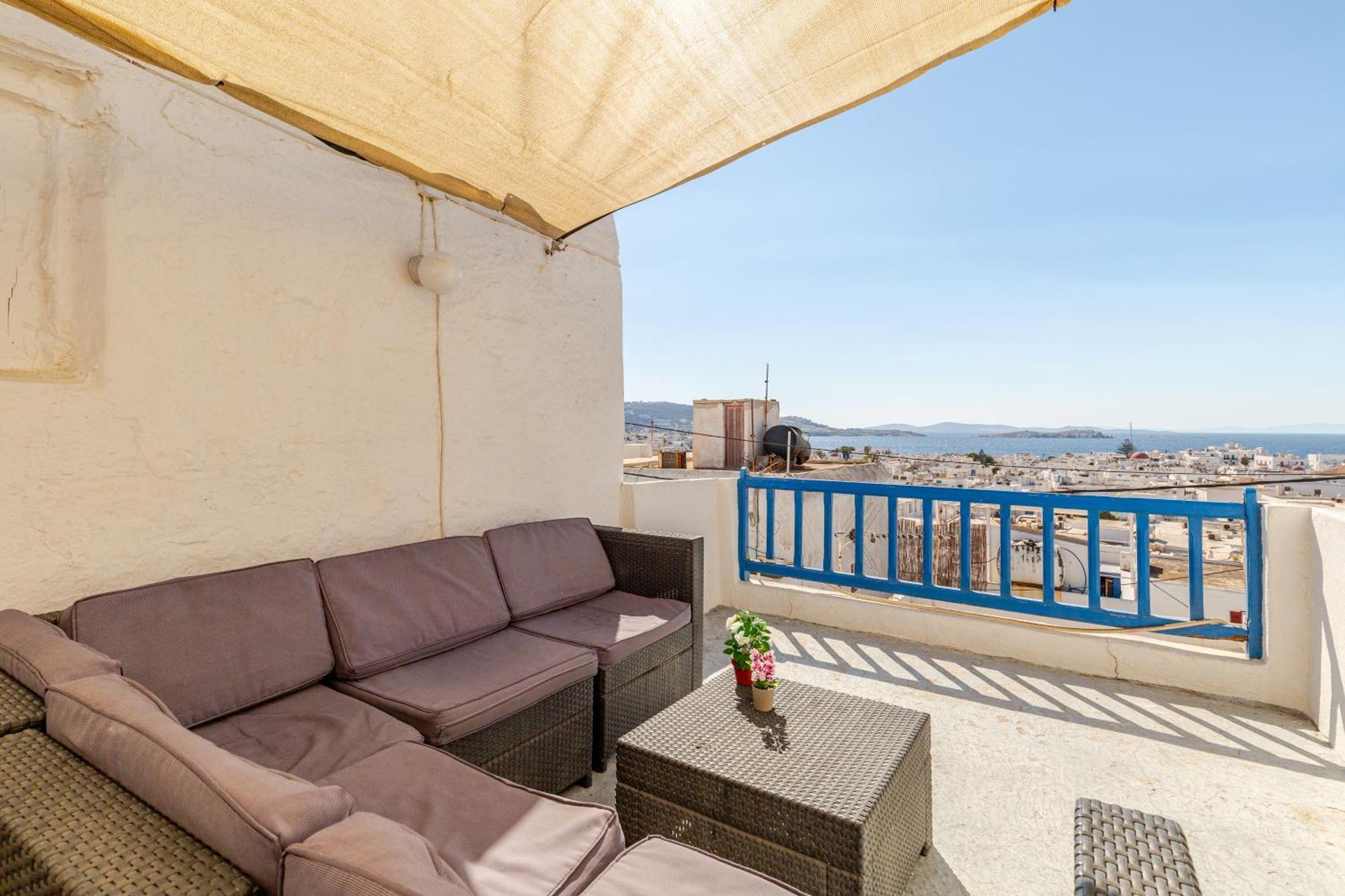 Elenitas Town House With Veranda And Sea View Mykonos Town Exteriör bild