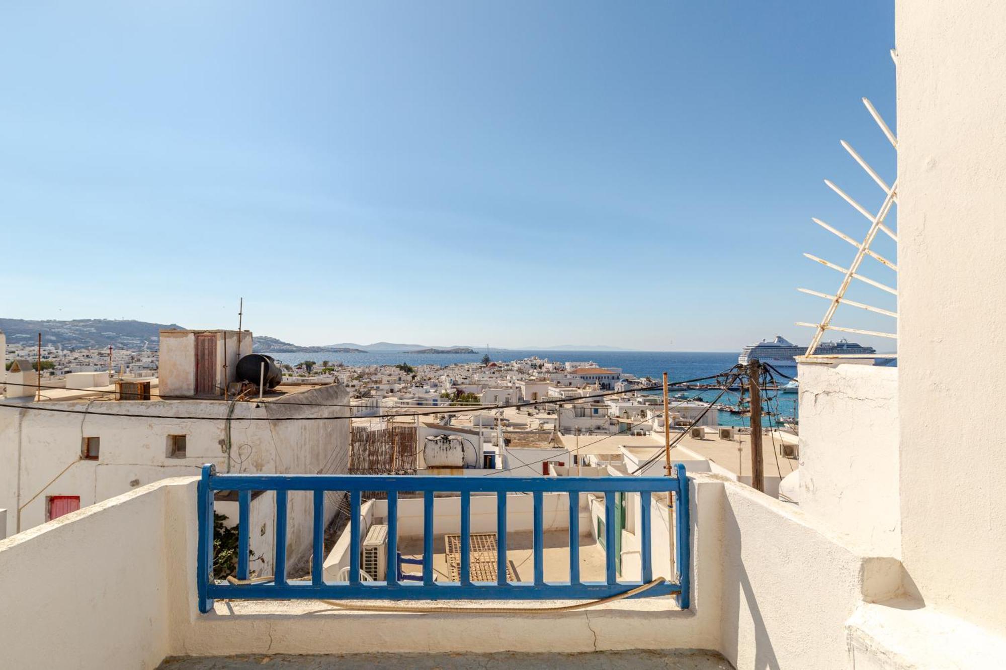 Elenitas Town House With Veranda And Sea View Mykonos Town Exteriör bild