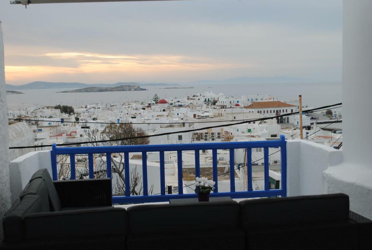 Elenitas Town House With Veranda And Sea View Mykonos Town Exteriör bild