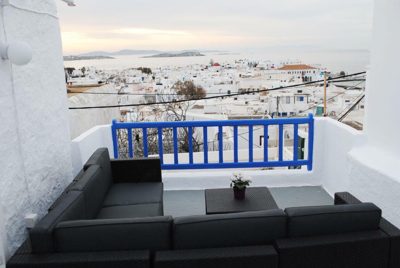 Elenitas Town House With Veranda And Sea View Mykonos Town Exteriör bild